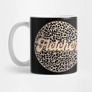 Classic Music Fletcher Personalized Name Circle Birthday Mug